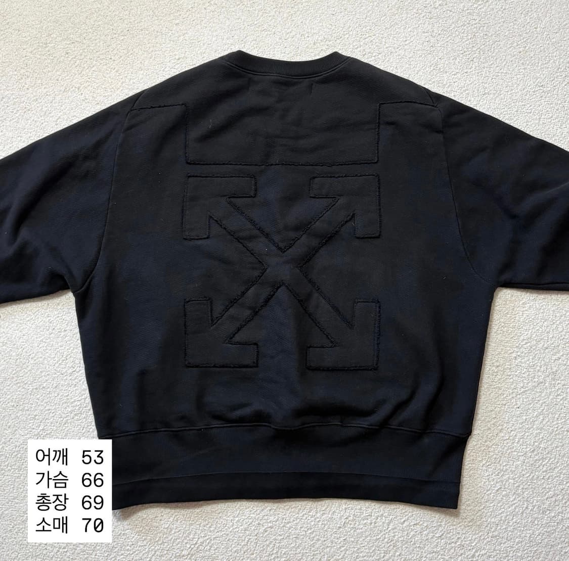 13fw 오프화이트 헤비스웻셔츠 상품이미지5