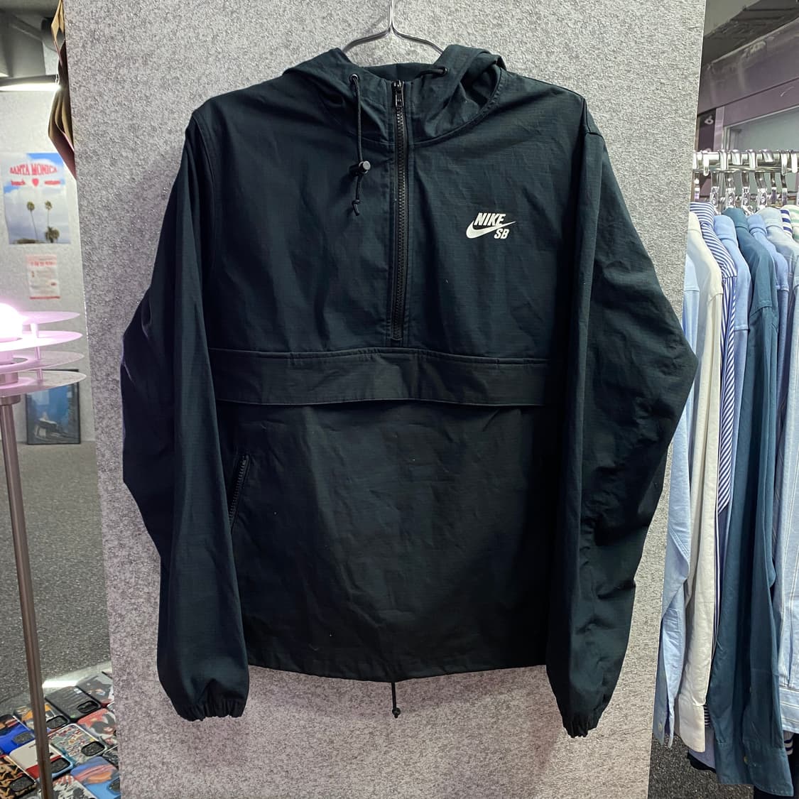 나이키 sb 스몰 로고 블랙 립스탑 아노락B3104 상품이미지2