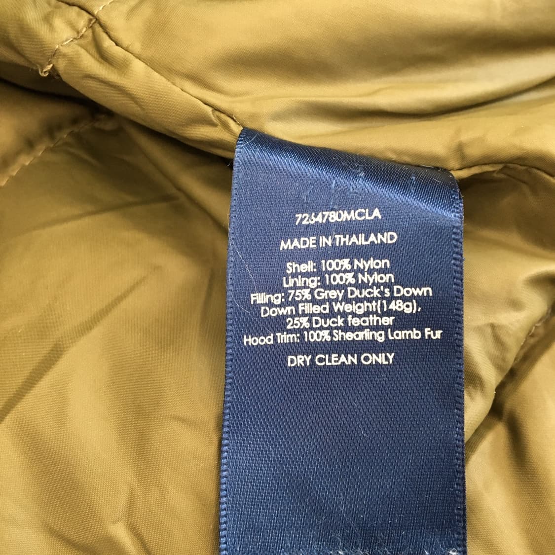 폴로 랄프로렌 그레이덕다운 N3B 야상패딩 S 모자 양가죽  상품이미지7