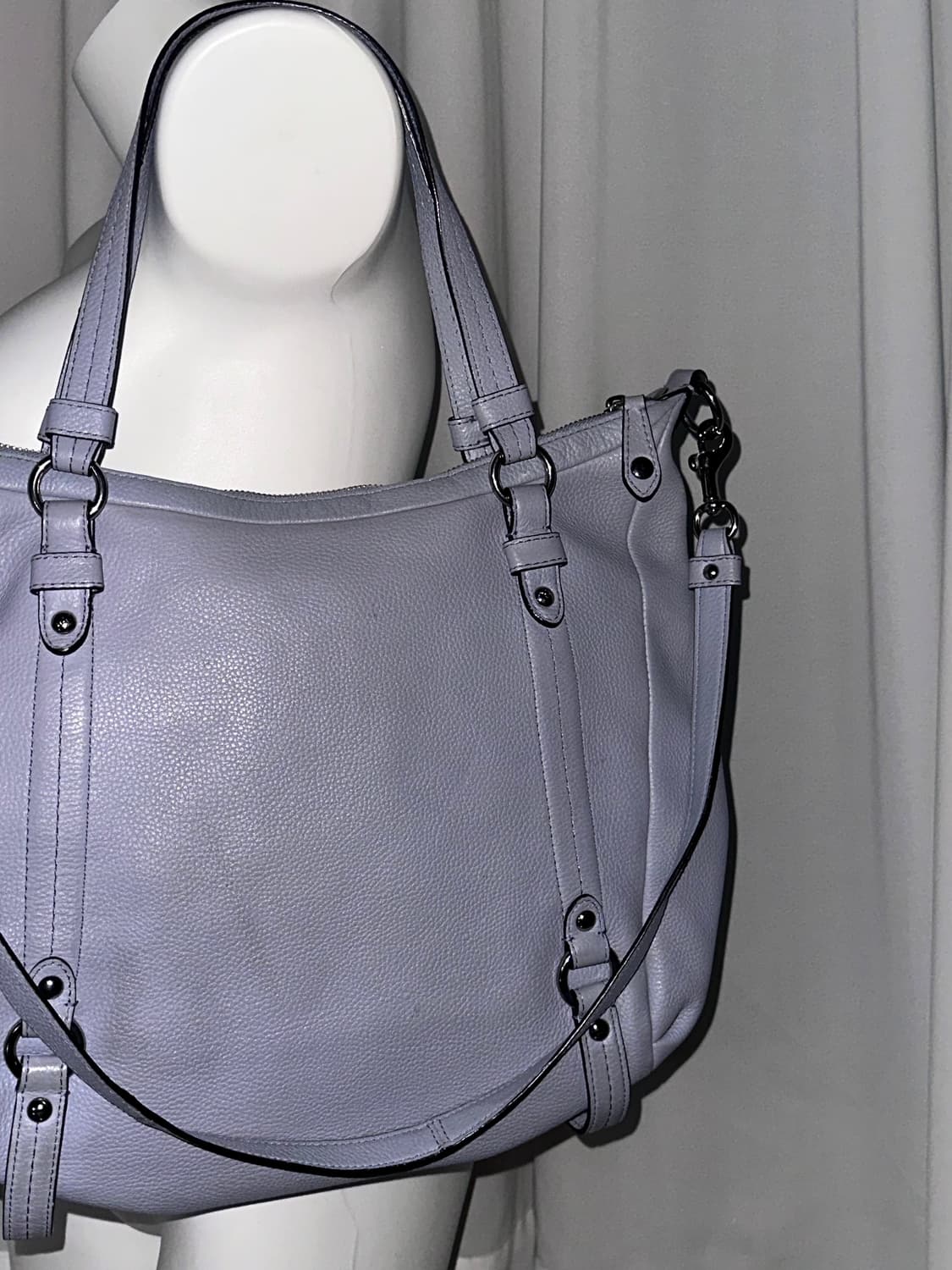 코치 빈티지 빅숄더백 더스티블루 상품이미지7