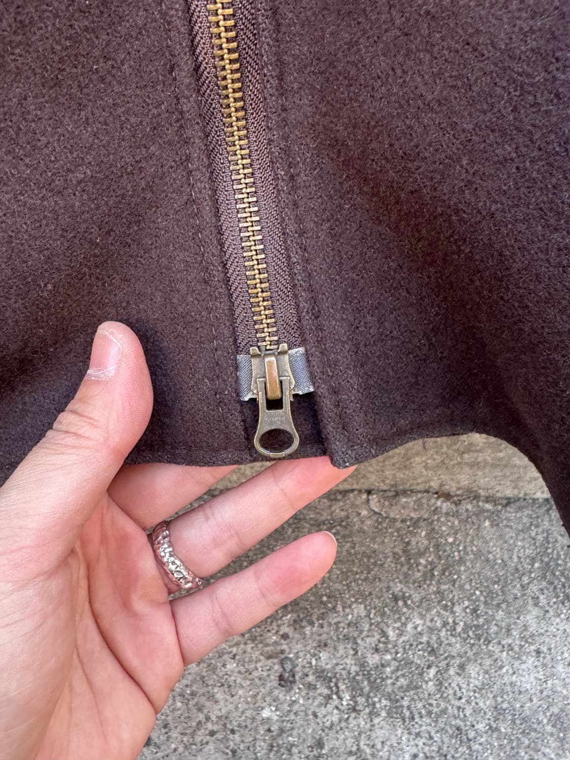 Victim 투웨이 언발란스 울 더블 라이더자켓 상품이미지4