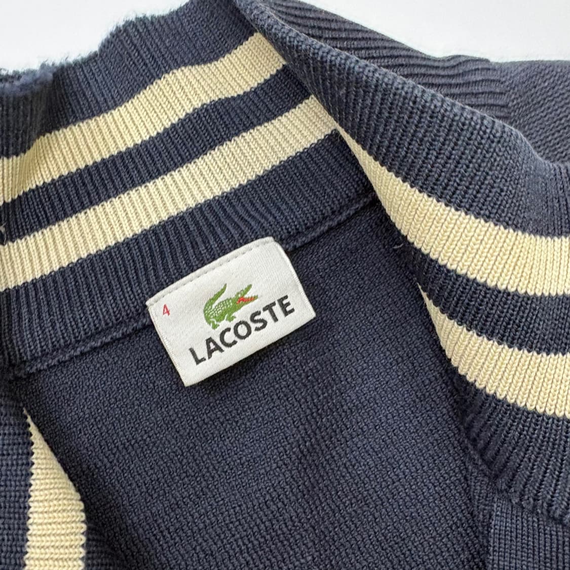 라코스테 네이비 집업 가디건 상품이미지4
