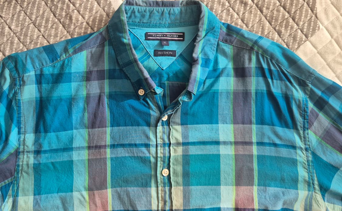 빈티지 타미 힐피거 체크 남방 XL[긴팔/반팔] 상품이미지3
