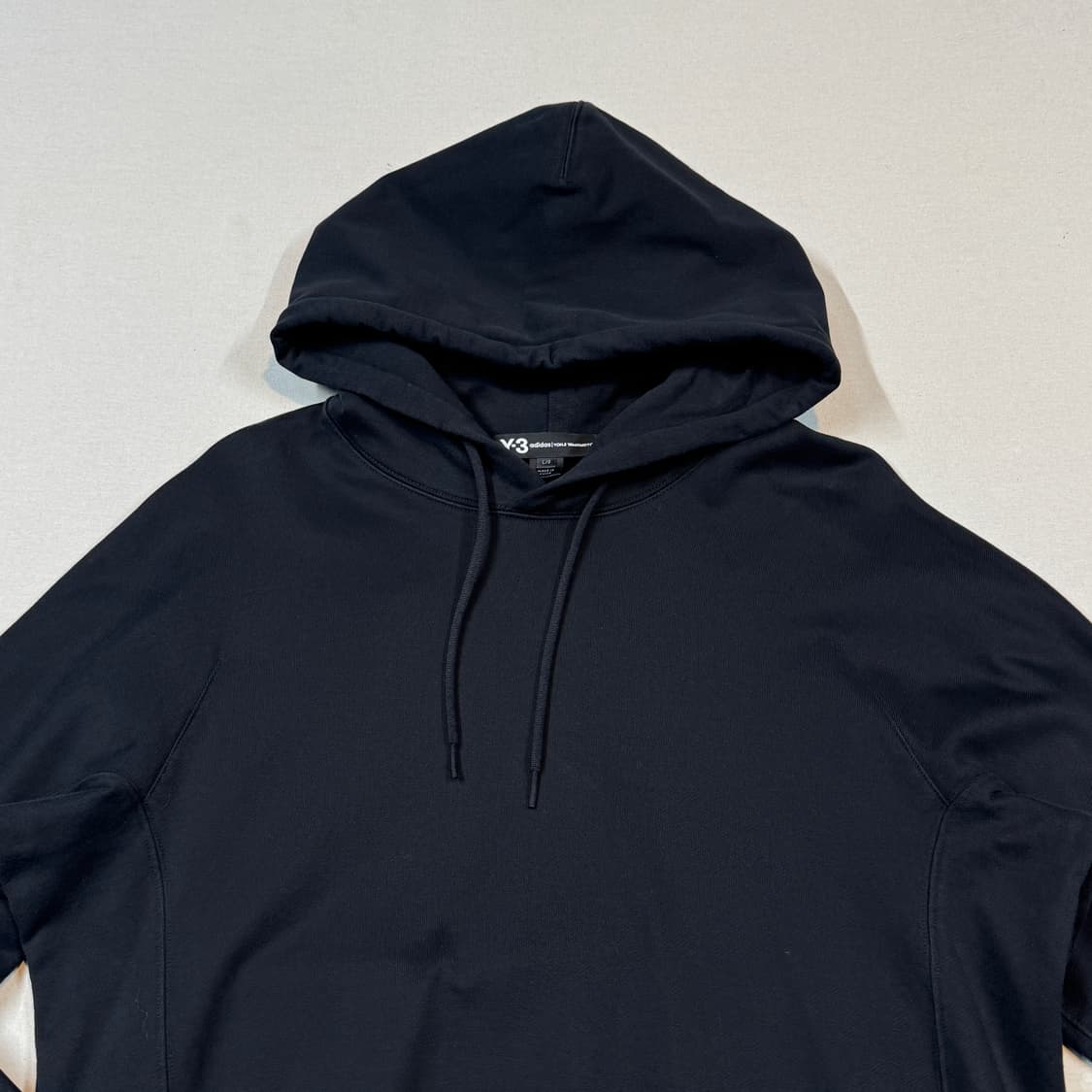 L) Y-3 요지야마모토 아디다스 블랙 후드티 상품이미지4