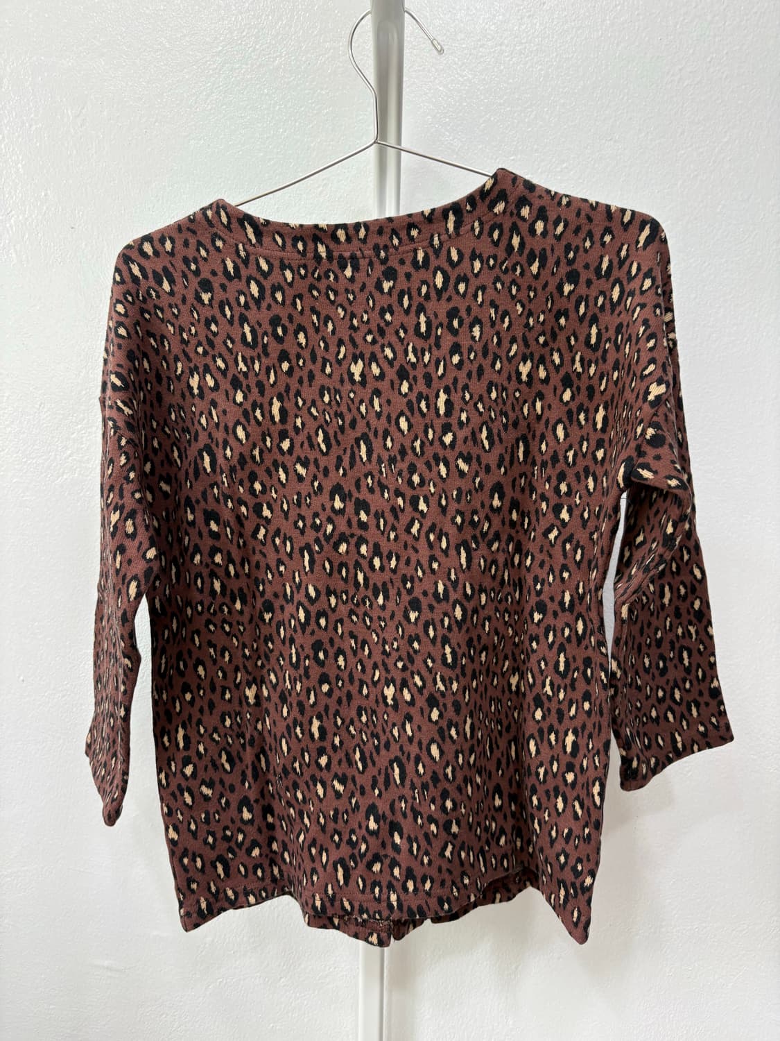 레오파드 7부 포켓 가디건 상품이미지3