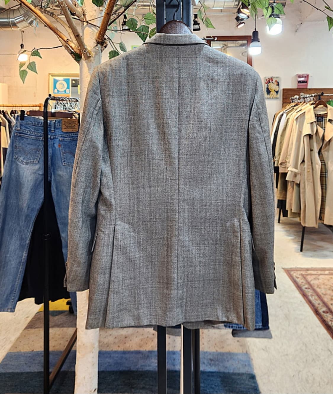 BURBERRY 일본판 버버리 울 빈티지 투버튼 블레이저 자켓 상품이미지8