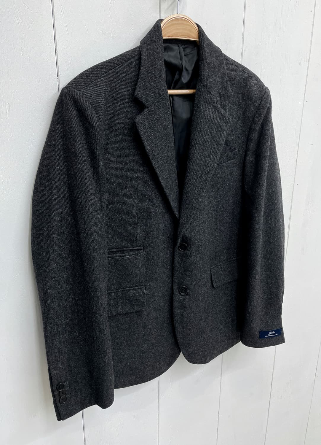 예일(YALE) 울 블렌드 투버튼 블레이저 자켓 상품이미지4