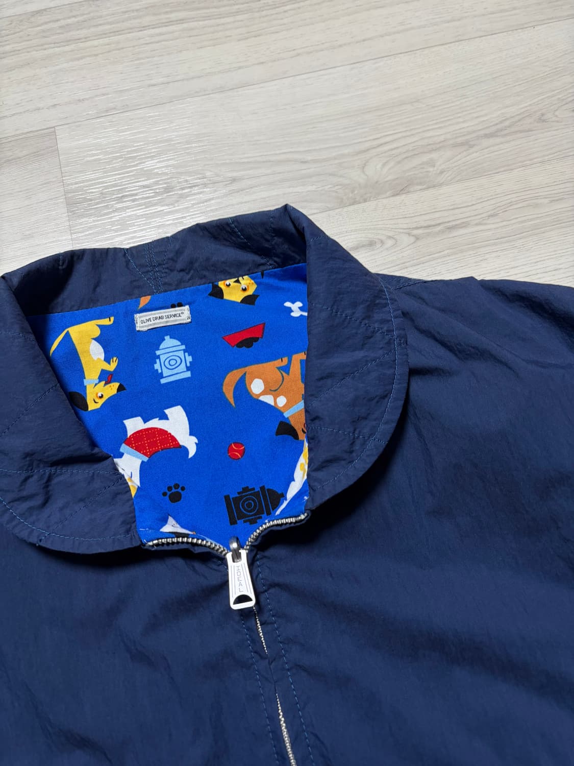 올리브드랩서비스 스파이 자켓 네이비 L사이즈 판매 상품이미지2