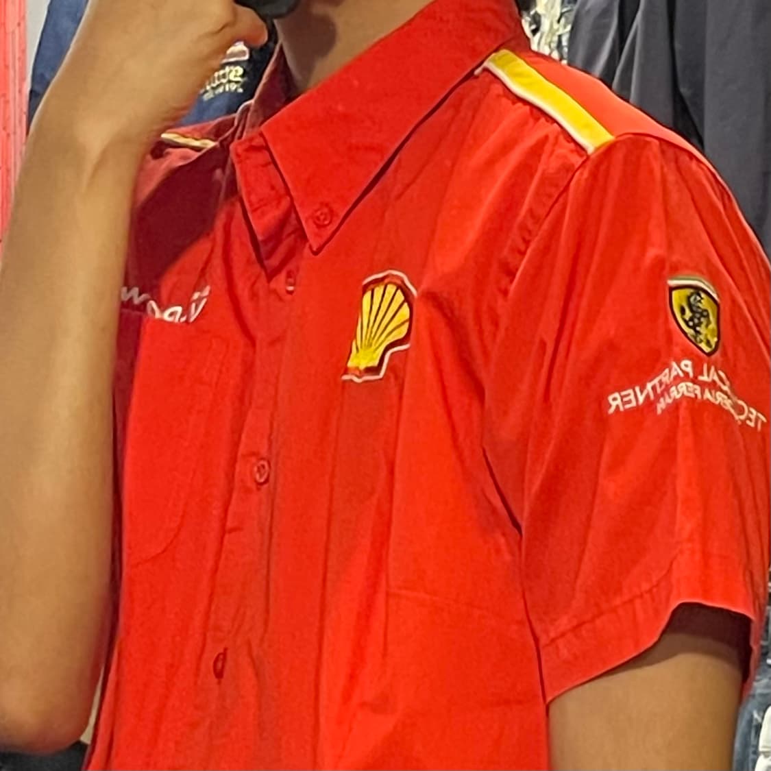 [IM] Ferrari 페라리 레드 레이싱 반팔셔츠 상품이미지6