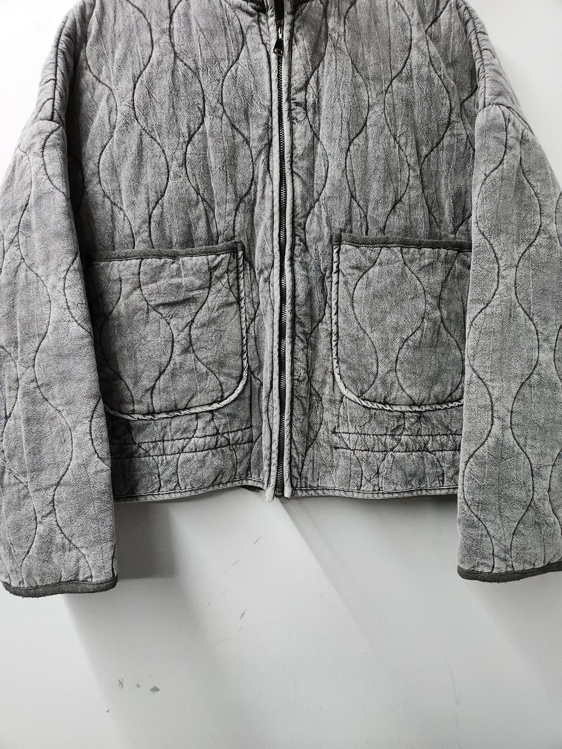 자라 여성 피그먼트 퀼팅 오버핏 집업 점퍼 상품이미지2