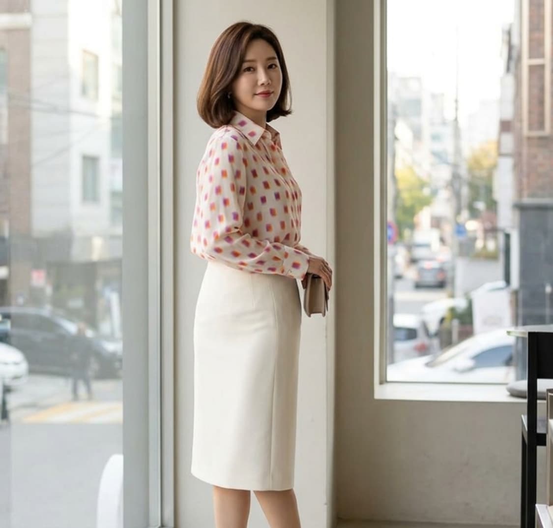 미샤 패턴 블라우스 ~ 66 상품이미지1