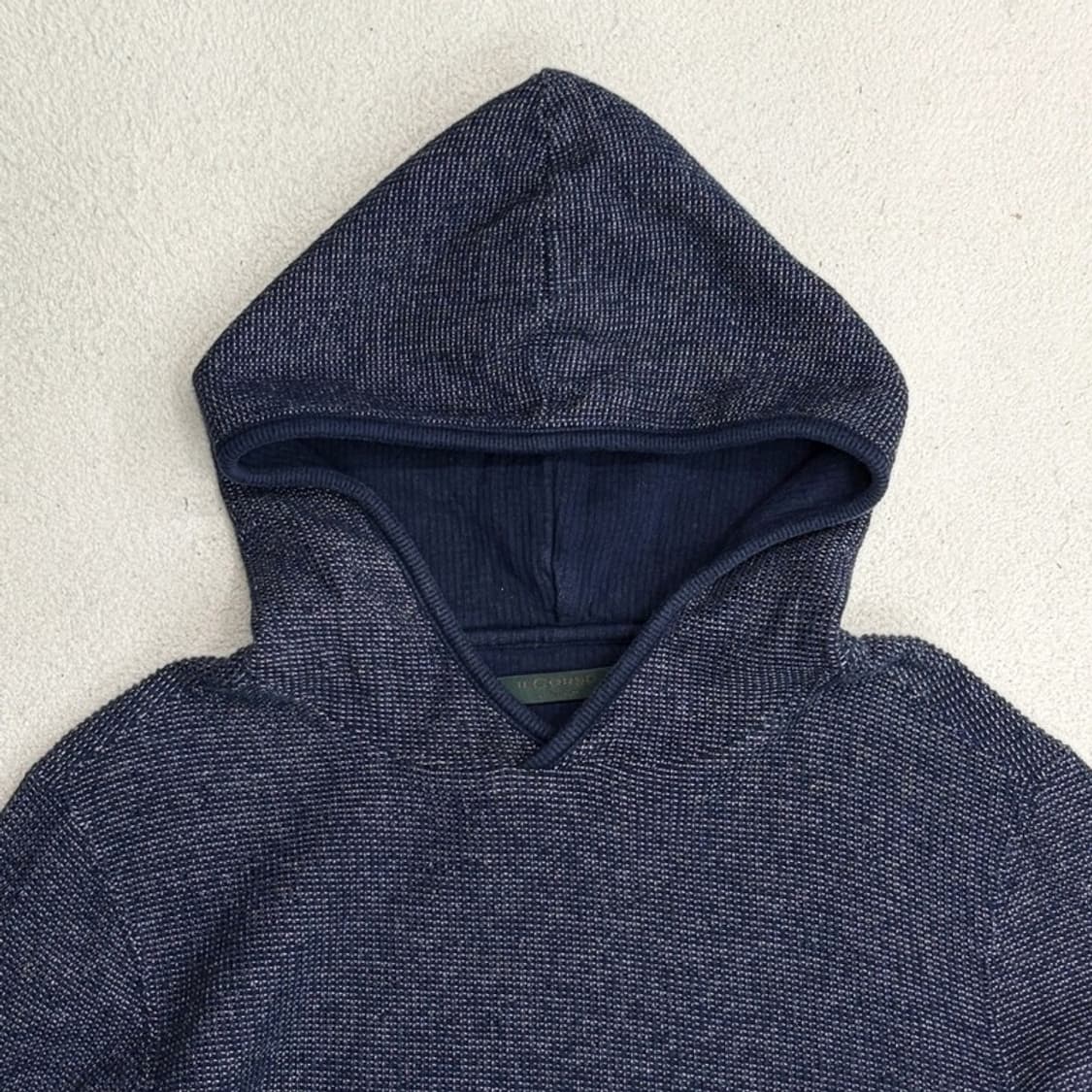 IL CORSO 다크블루 멜란지 코튼 후드 100 상품이미지4