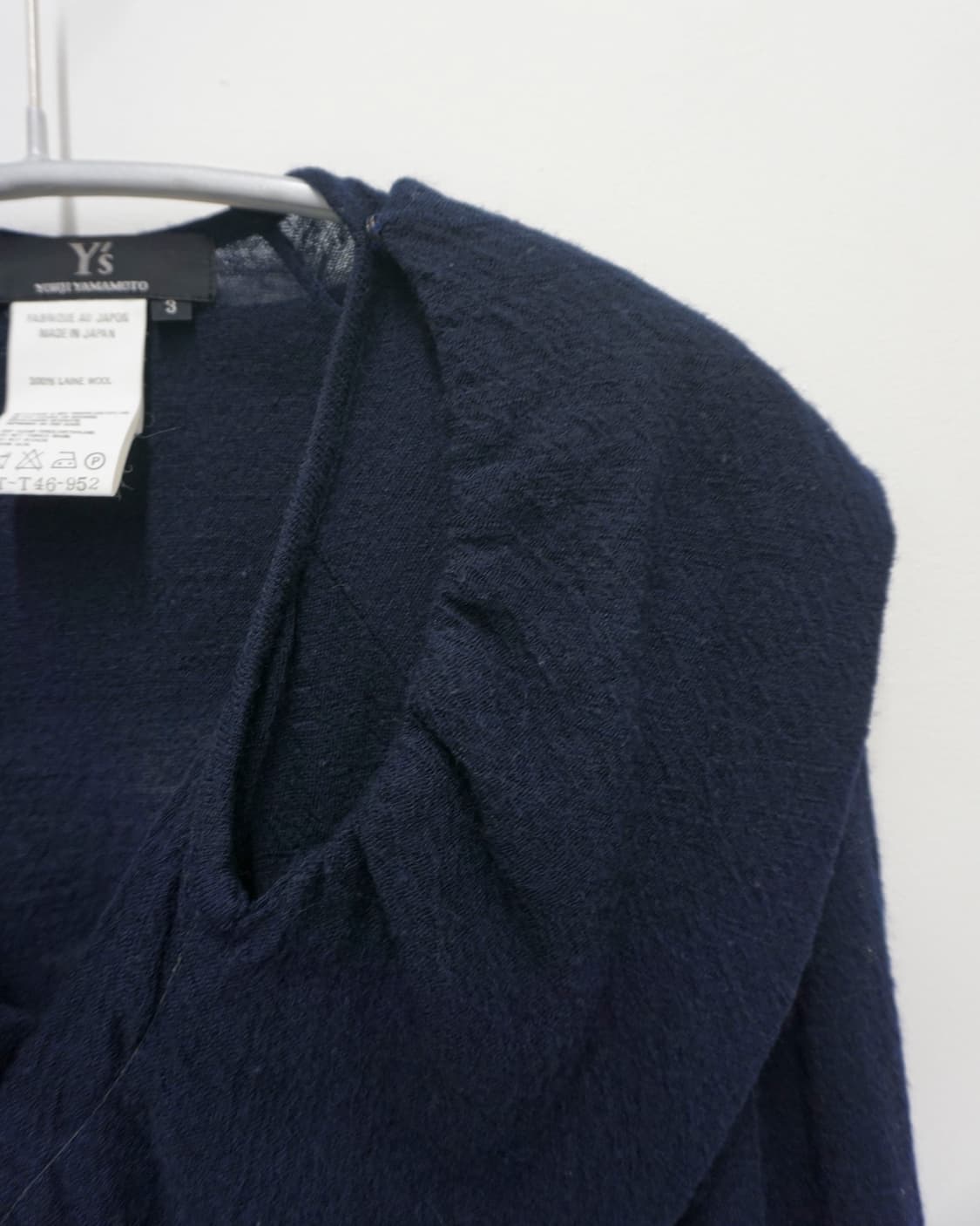 Y’S draped collar wool cardigan 상품이미지7