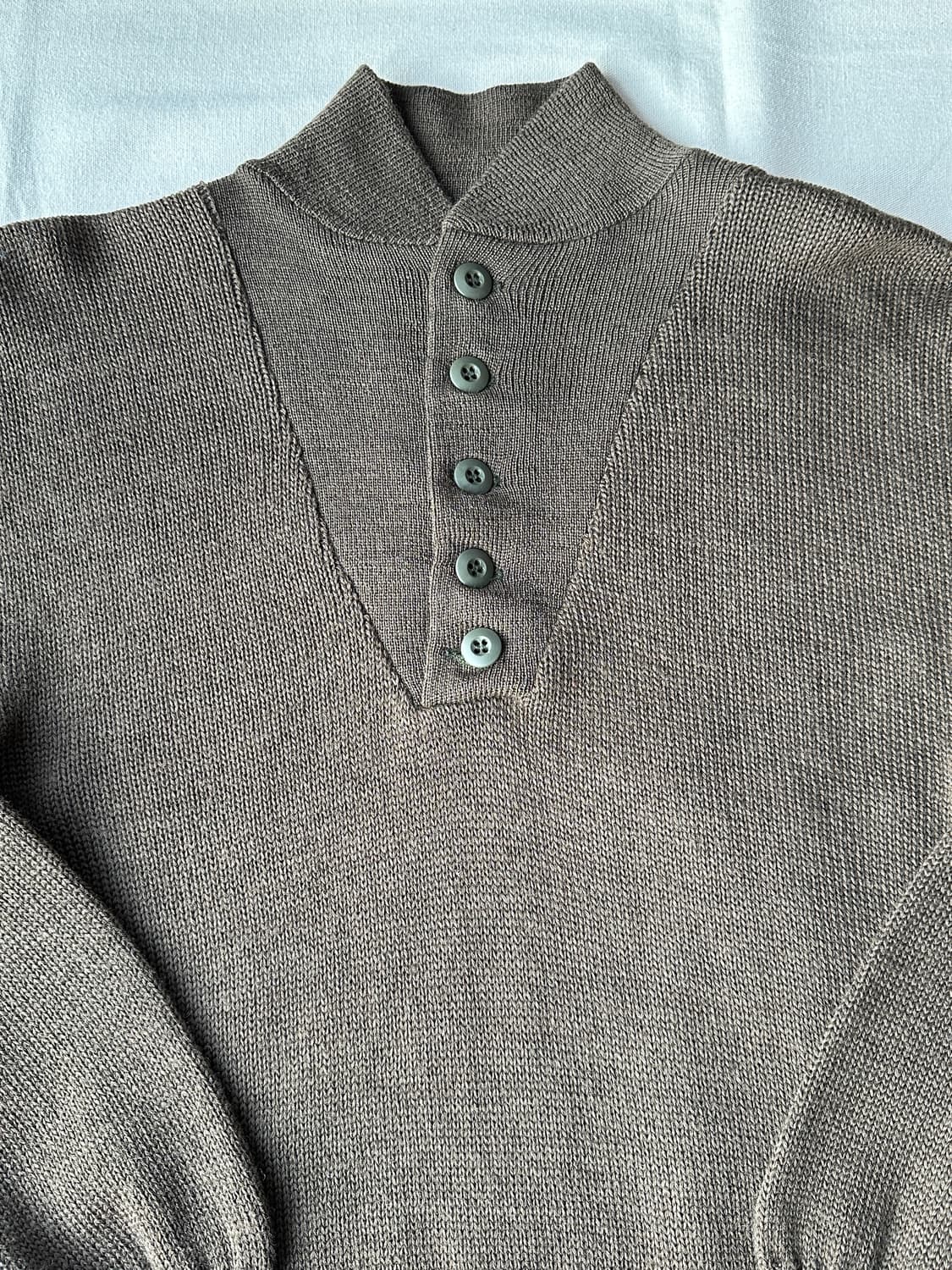 미군 5버튼 오리지널 울 니트 L 상품이미지3