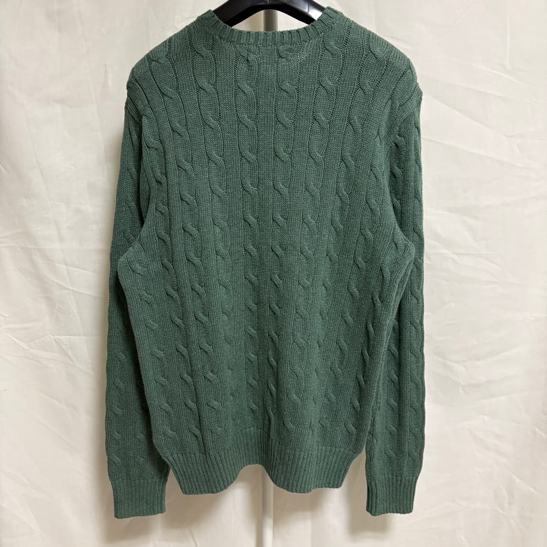 폴로 랄프로렌 코튼 케이블 니트 / 그린, M 상품이미지7