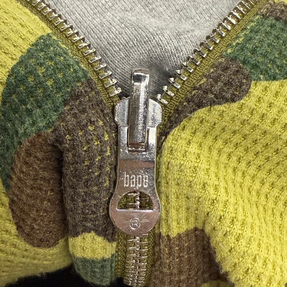 베이프 리버시블 양면 그레이 카모 밀리터리 풀 후드집업  상품이미지9