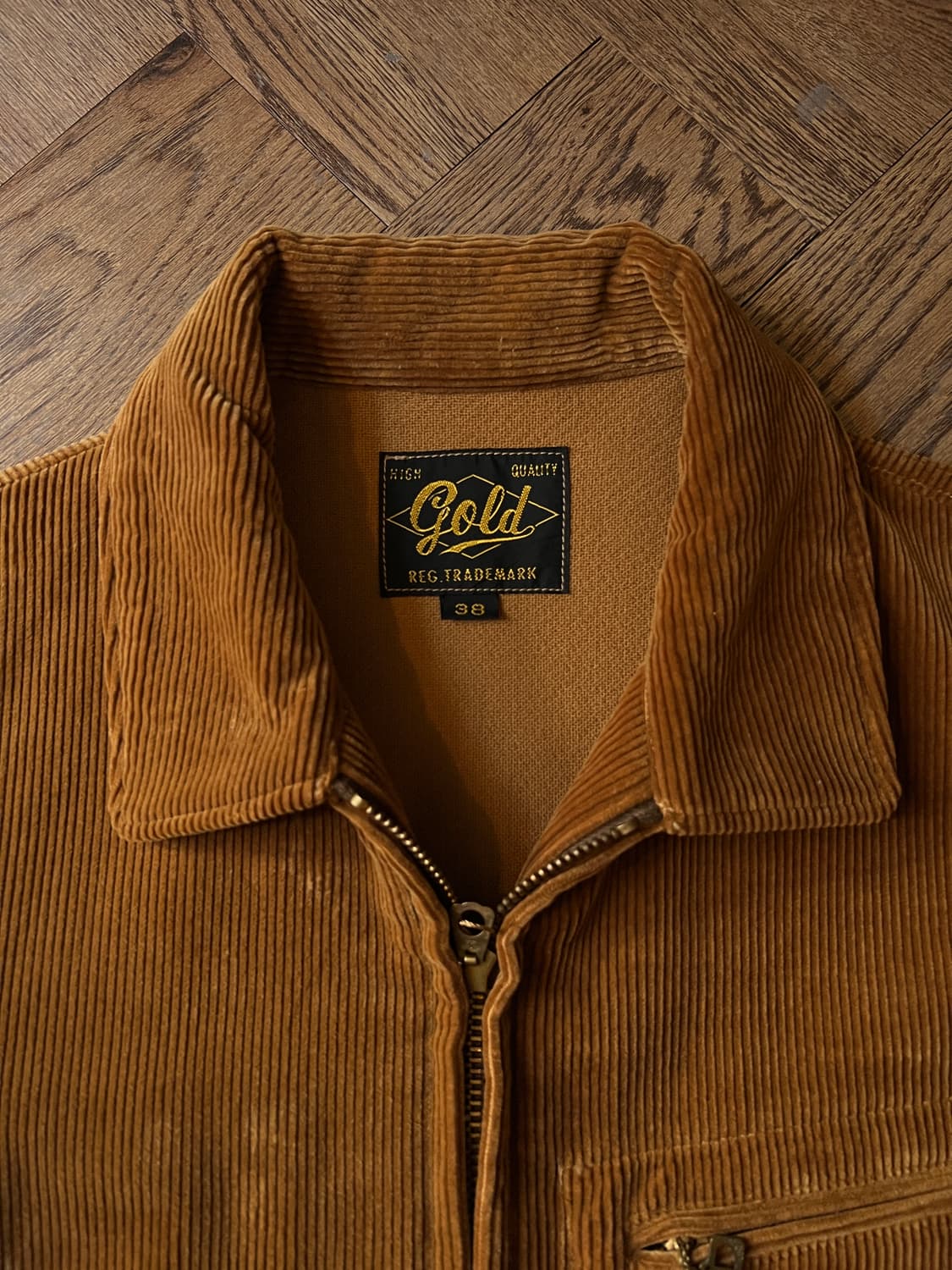 [S]토요엔터프라이즈 GOLD 브라운 코듀로이 스포츠 자켓 상품이미지2