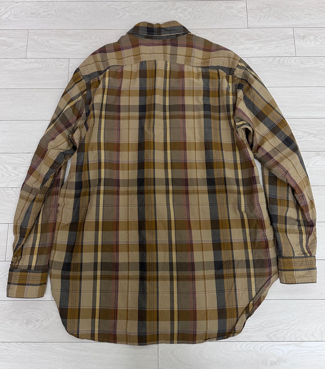 택포)25ss 엔지니어드가먼츠 마드라스 워크셔츠 m 판매 상품이미지4