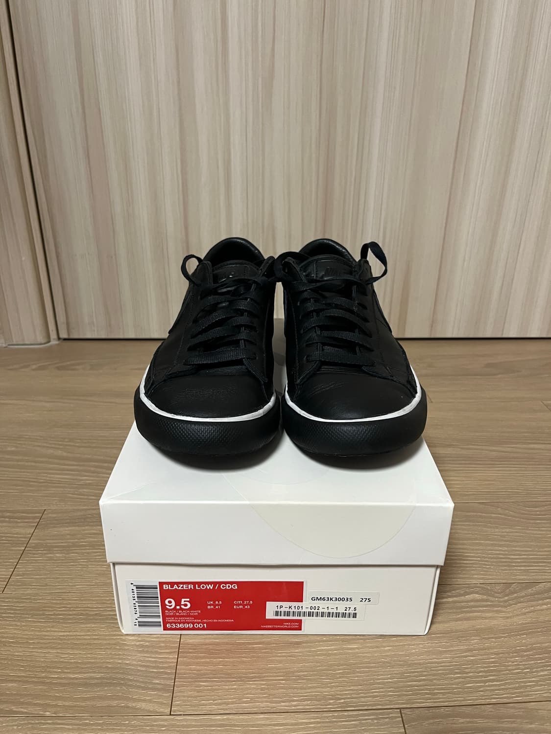 cdg 나이키 블레이저 275 블랙 상품이미지1