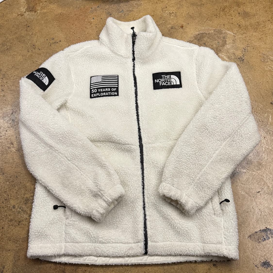 [정품/M] 노스페이스 50주년 뽀글이 플리스 화이트 b8 상품이미지2