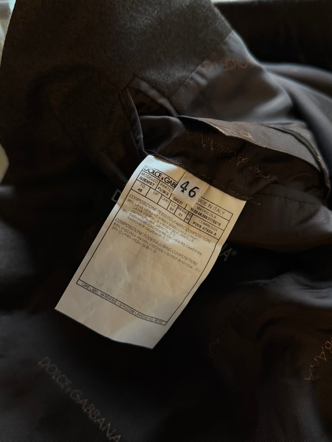 돌체앤가바나 테일러드 자켓 95 상품이미지7