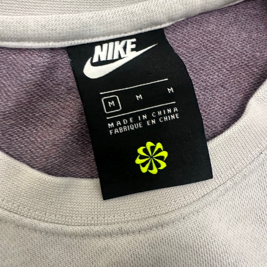 NIKE 나이키 여성 스우시 맨투맨 연한 퍼플 M 상품이미지4