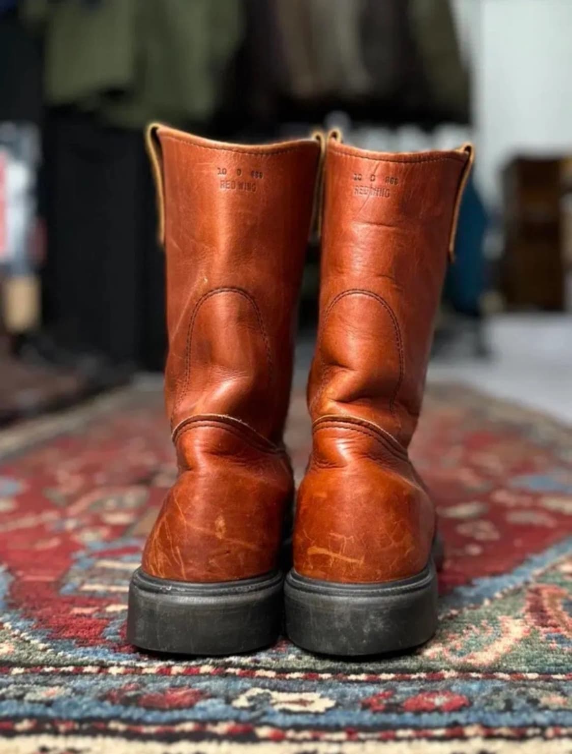 80's OG USA Made 레드윙 페코스 웨스턴 부츠 카우보이 부츠 상품이미지5