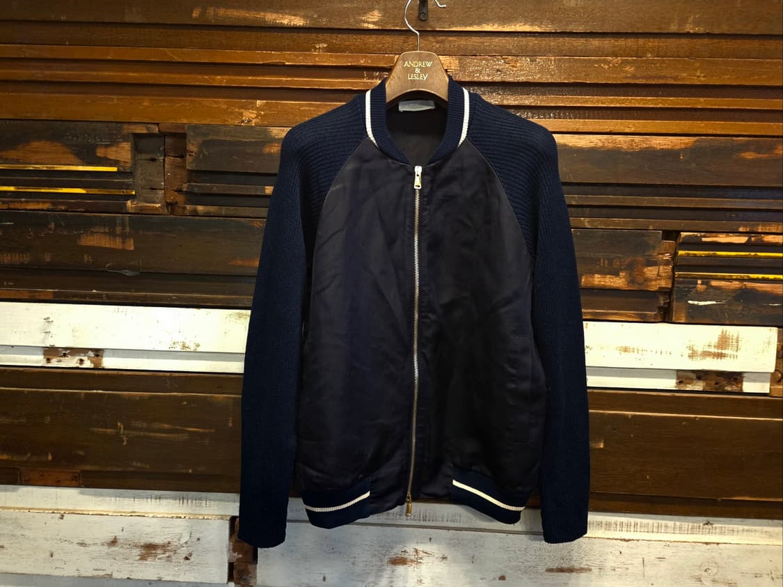 이탈리아 브랜드 자노네 니트블루종 상품이미지1