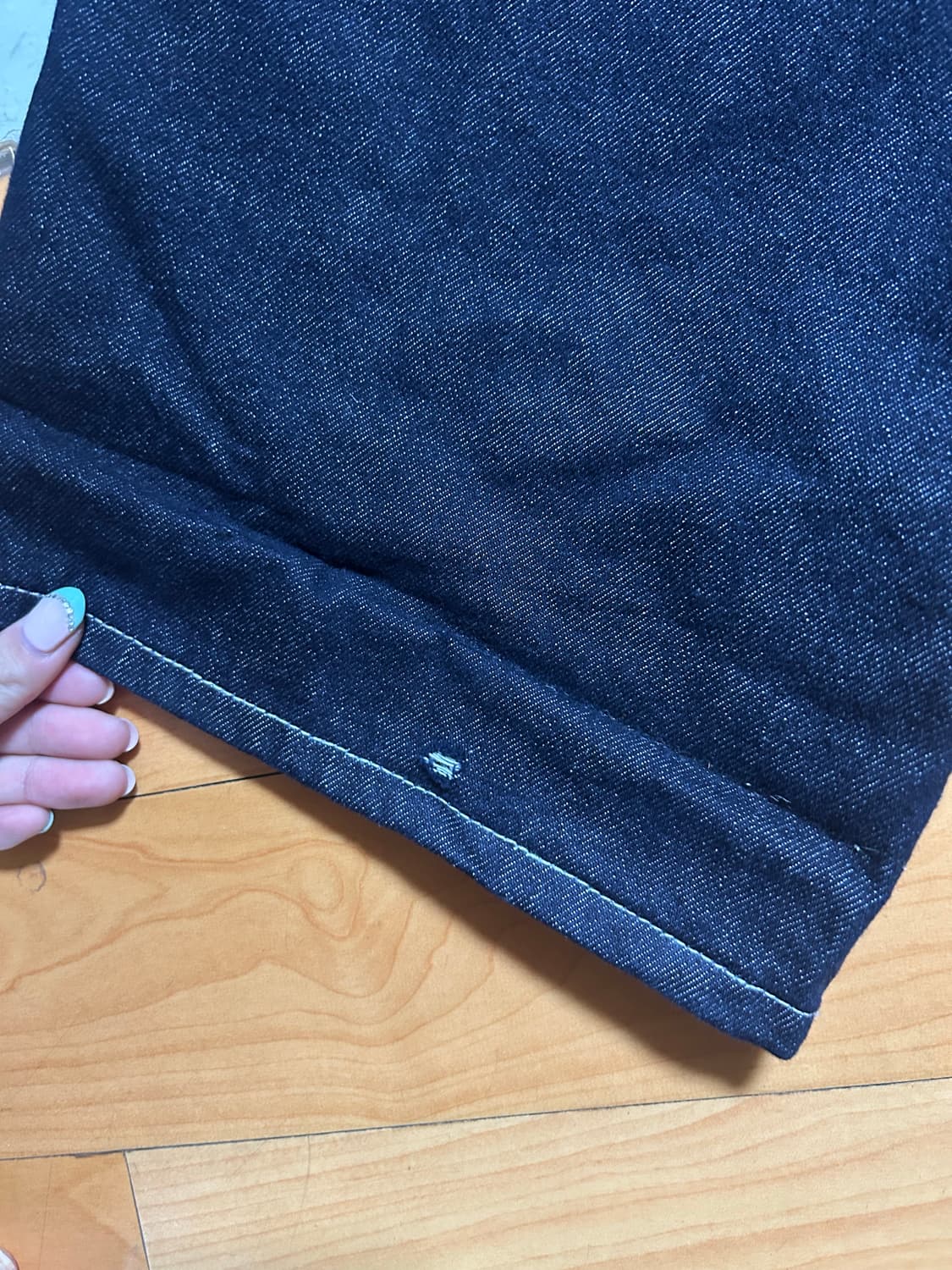 아캄 더블 니 데님 팬츠 double knee denim pants 상품이미지3