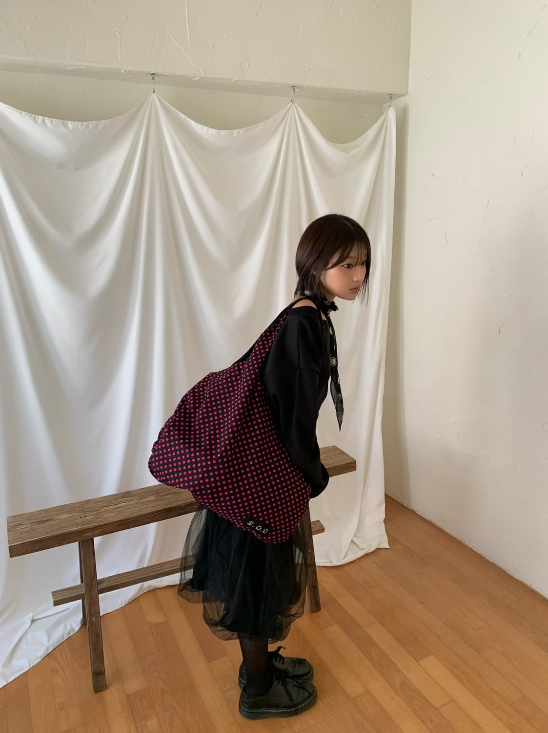 S.O.O Reversible Pink & Black Tote Bag 상품이미지2