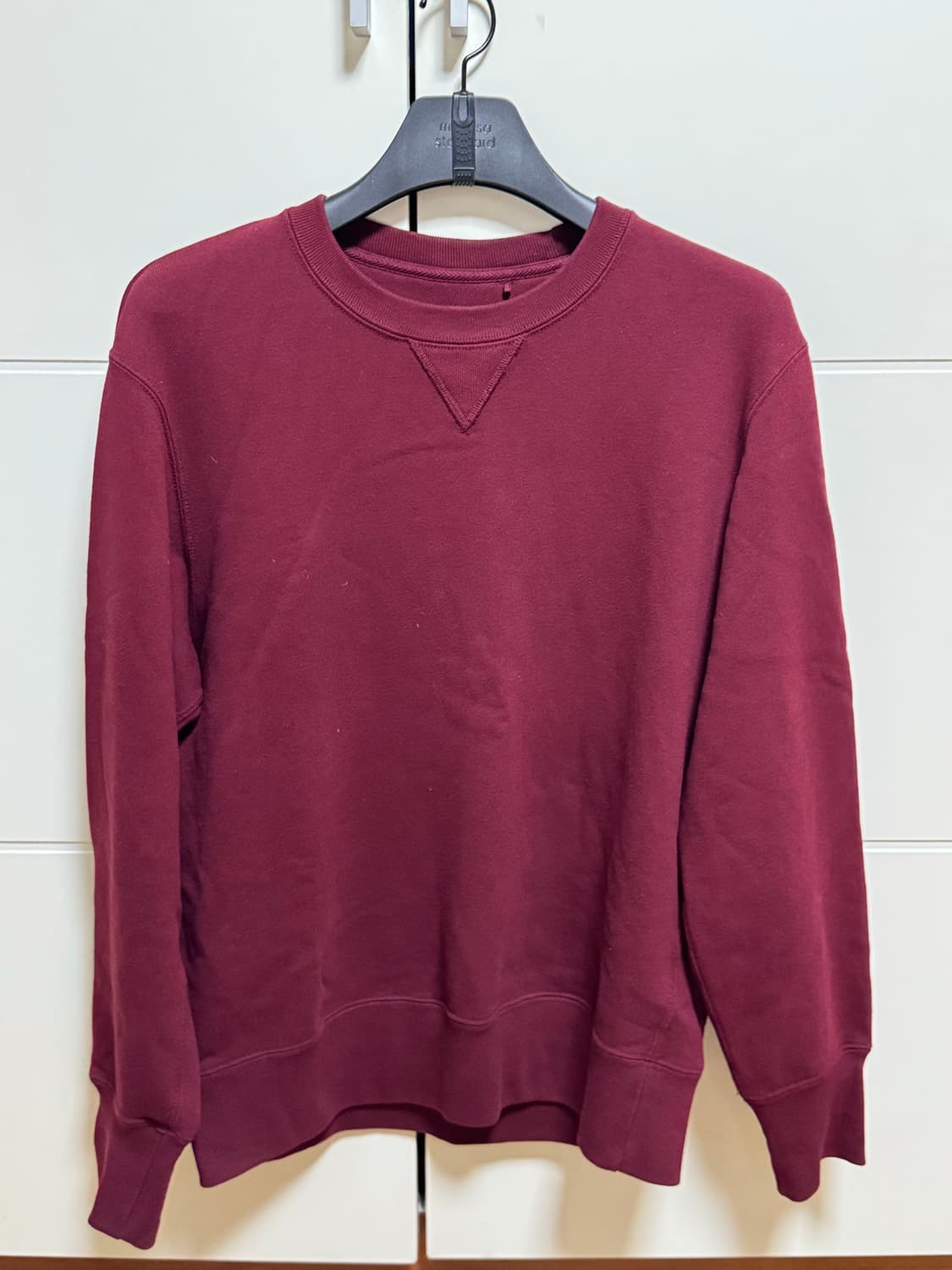 [만원특가] 유니클로 맨투맨(와인색,L) 상품이미지1