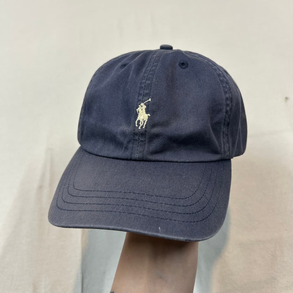 폴로 랄프로렌 네이비 볼캡 모자 가죽스트랩 정품 상품이미지1