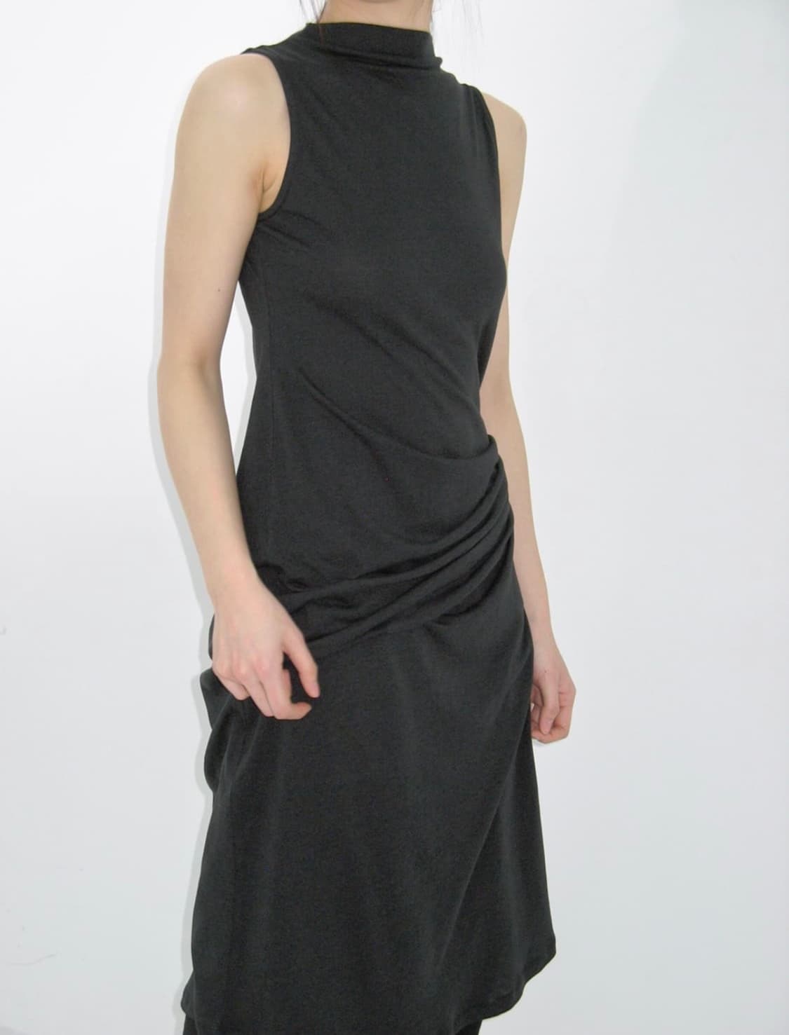 repos 리포스 셔링 슬리브리스 드레스 상품이미지3