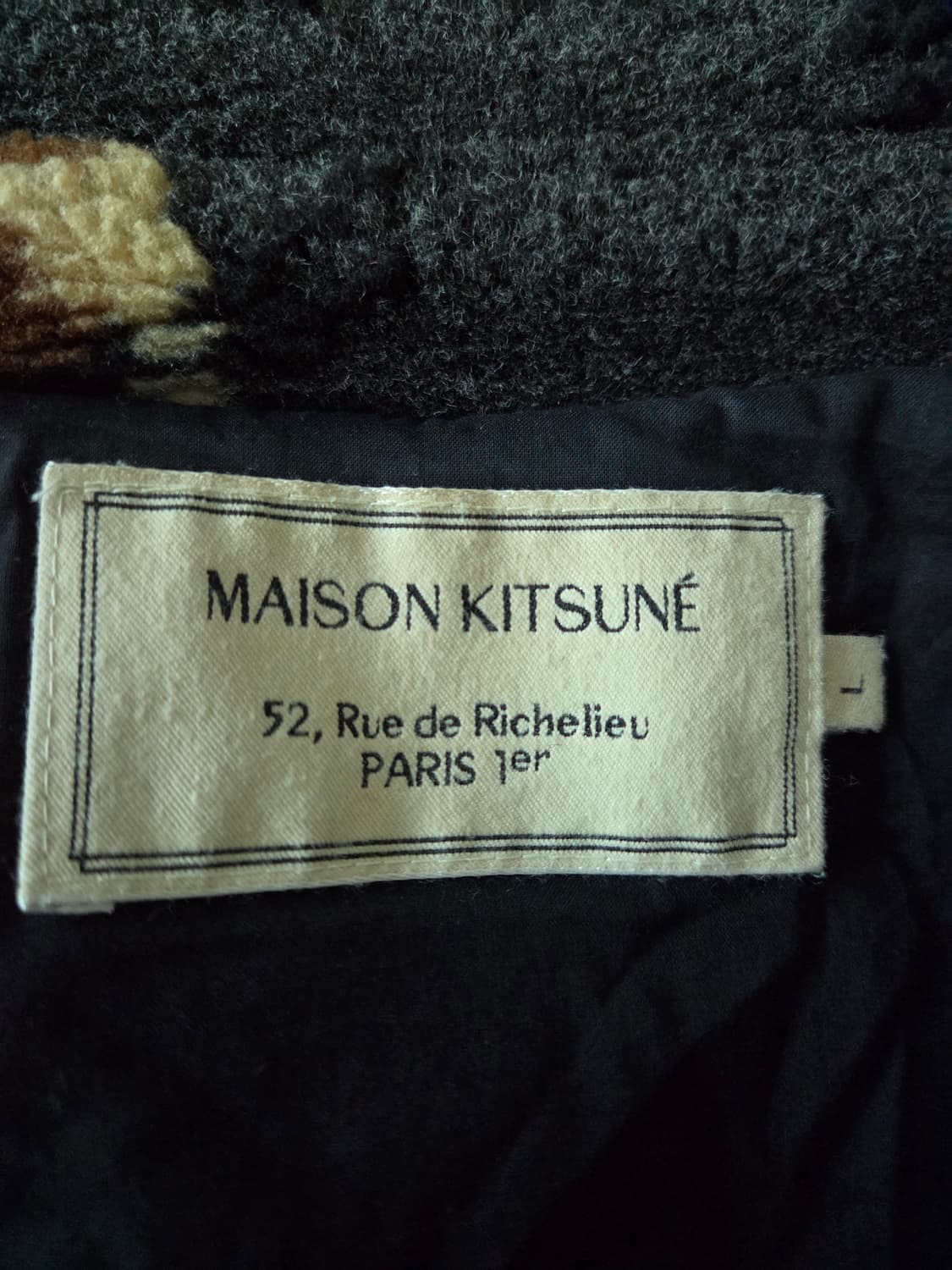 메종키츠네 뽀글이 자켓 L 상품이미지4