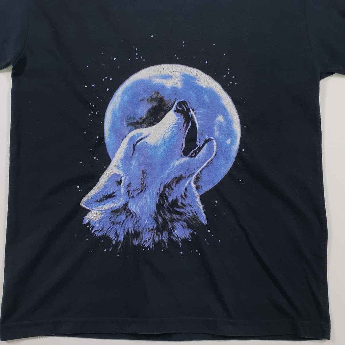 울프 문 프린트 반팔 티셔츠 상품이미지3