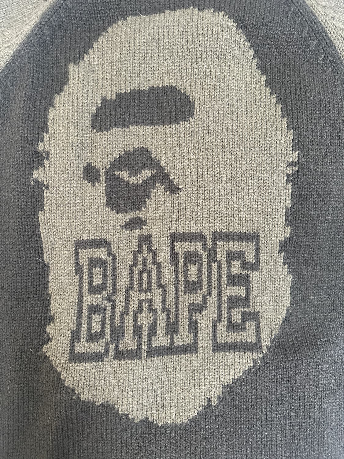 Bape 니트 후드 집업 상품이미지3