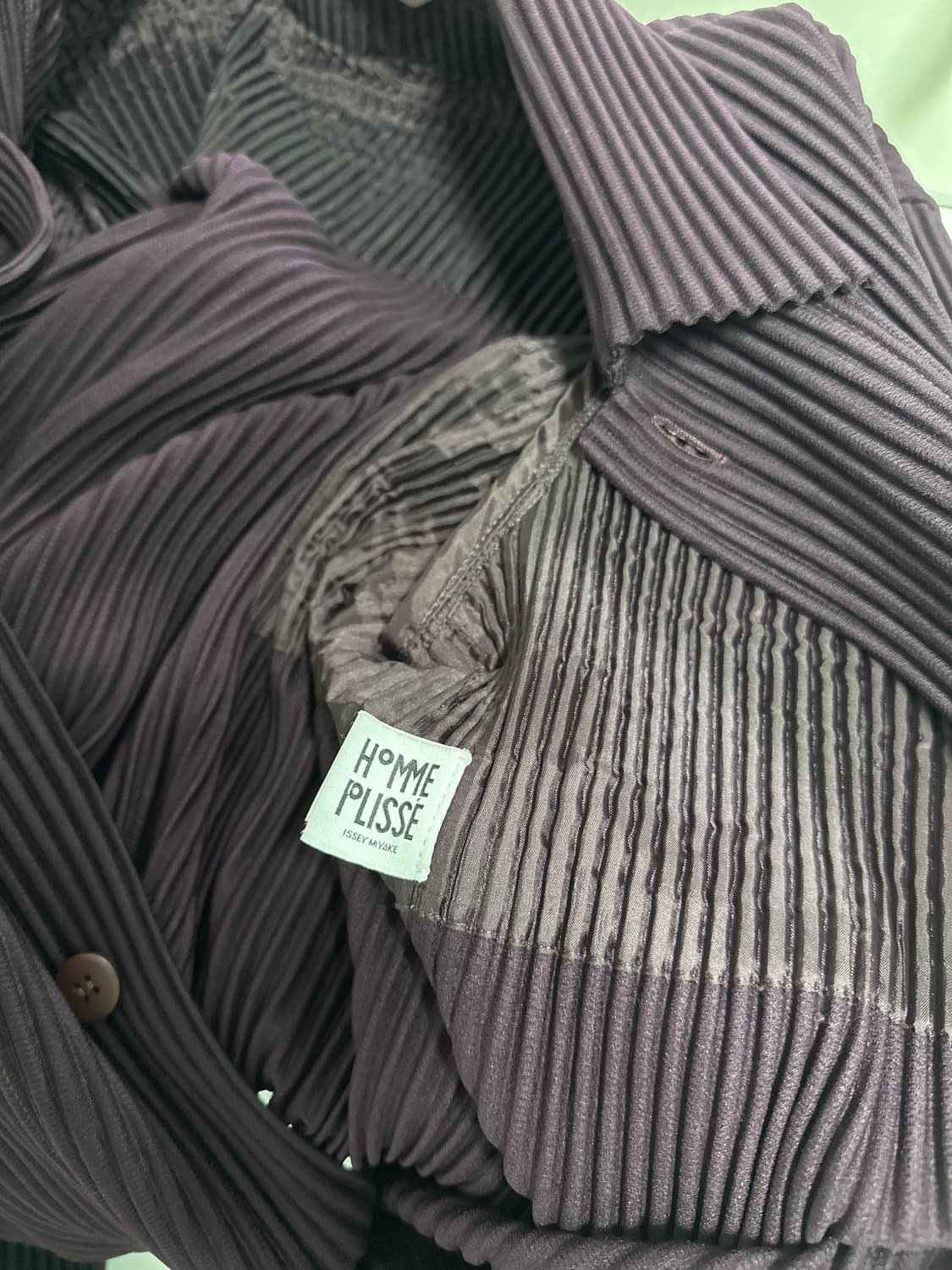 이세이미야케 옴므플리세 버건디 트러커 자켓 4 상품이미지6