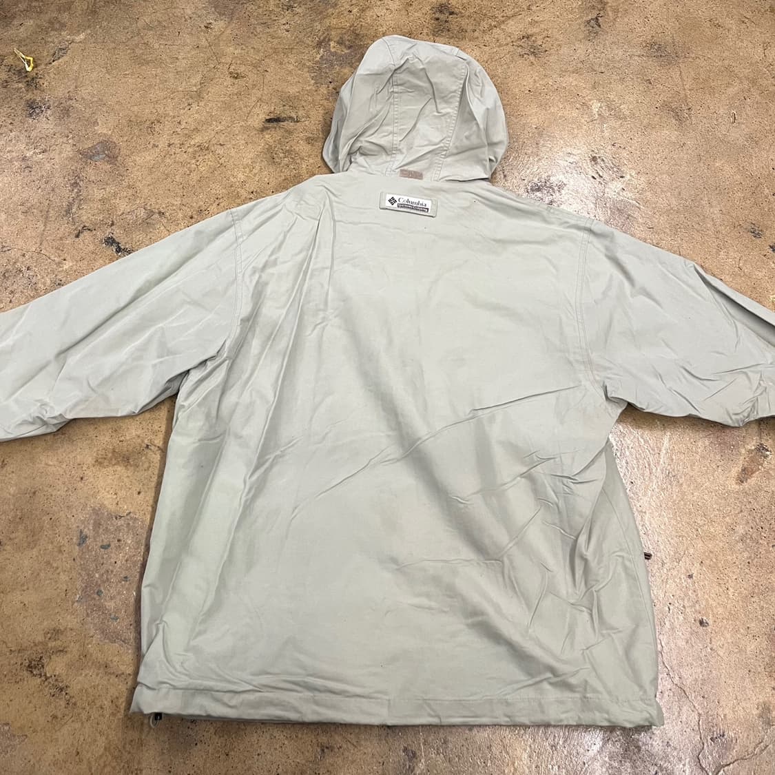 [정품/100] 컬럼비아 후드 바람막이 자켓 베이지 b10 상품이미지4