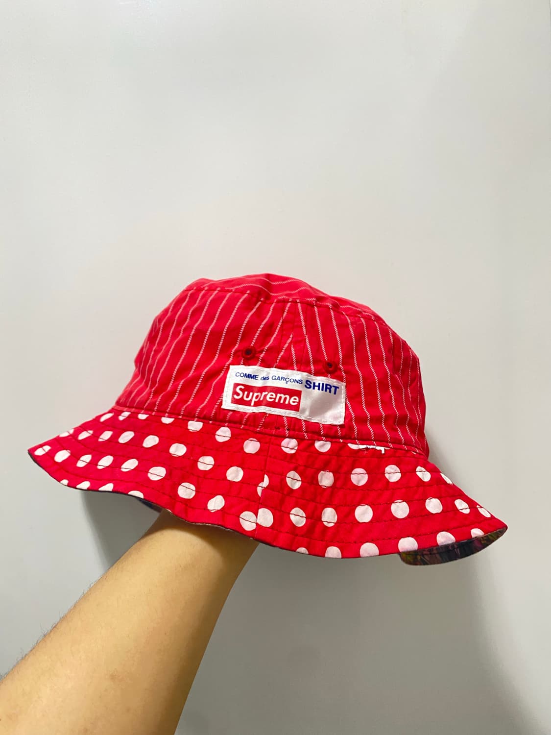 슈프림 x 꼼데가르송 버킷햇 14ss  상품이미지6