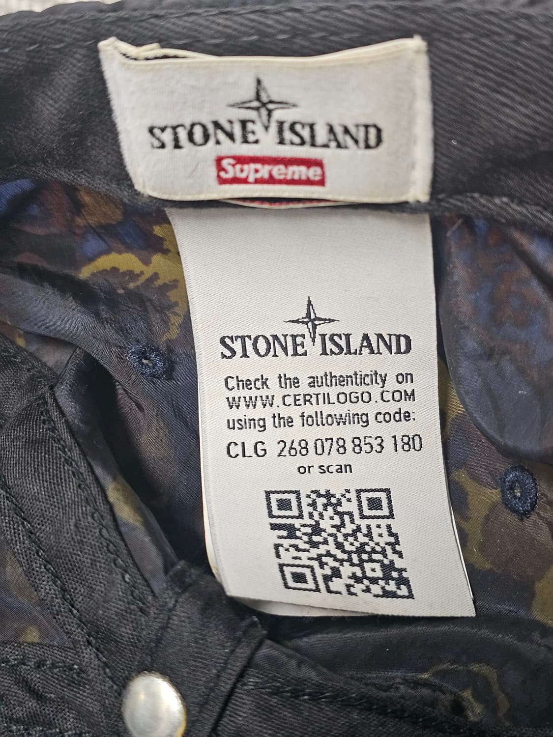 슈프림 X 스톤아일랜드 페이즐리 캡 상품이미지6