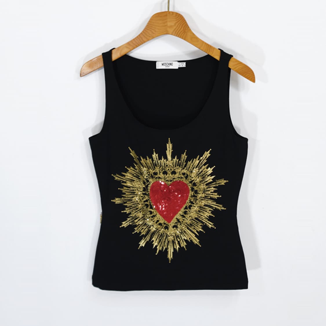 MOSCHINO JEANS DONNA 슬리브리스탑 상품이미지2