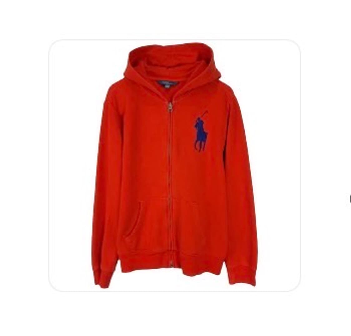 폴로 레드 후드집업 상품이미지3