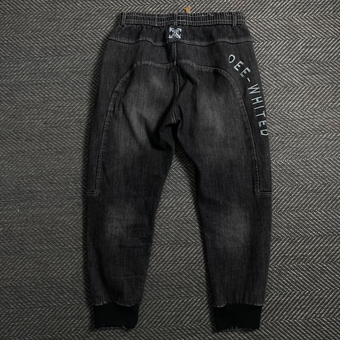 KUNSTSTTERD 백 자수로고 흑청 조거 팬츠o 4628 상품이미지1