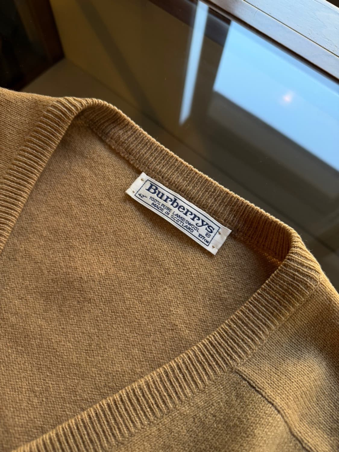 80s 버버리 스코티쉬 램스울 니트 100~105 상품이미지7