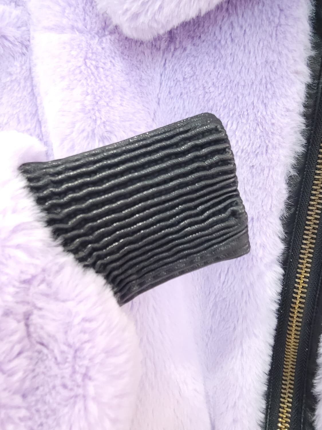 제로 스트릿 라벤더 에코퍼 크롭 집업  자켓 상품이미지5