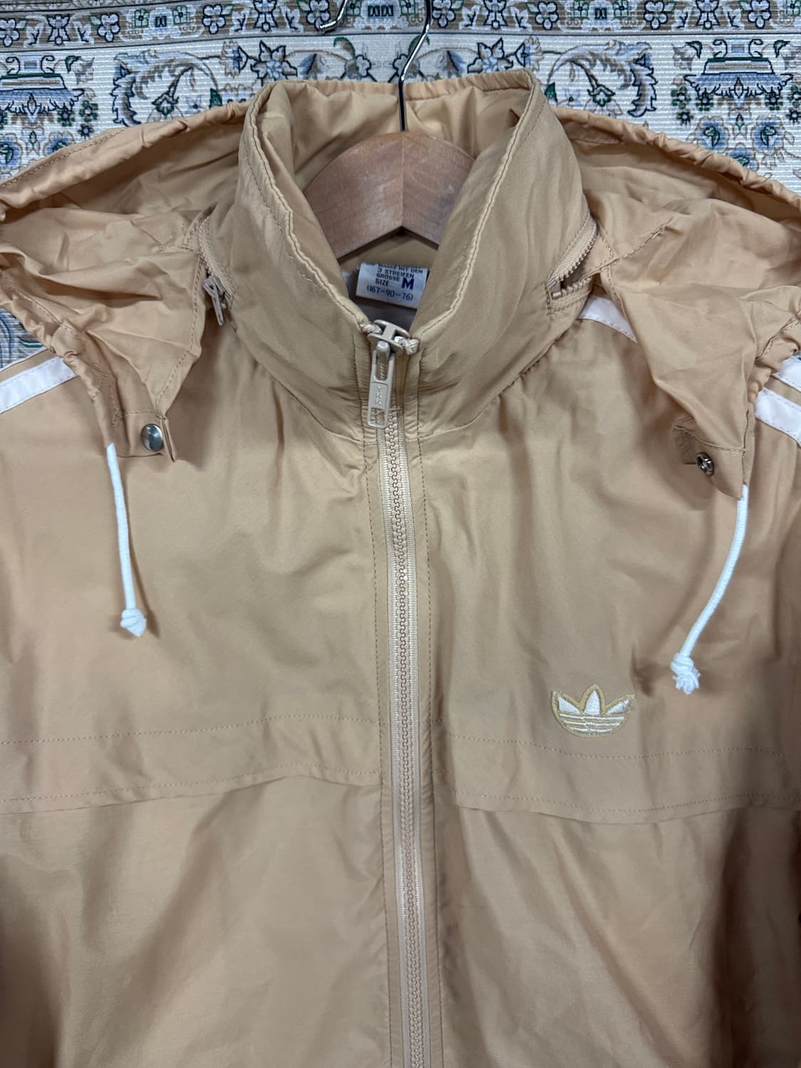 아디다스 서독제 베이지 화이트 바람막이1611 상품이미지5