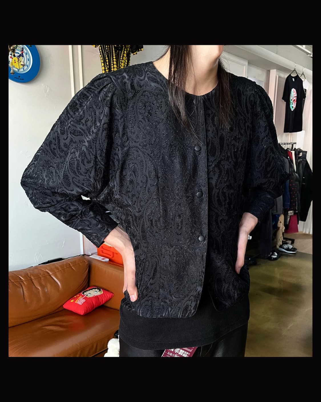 1970-80s H-YUMIKO Japan Dolman-Sleeve JK 상품이미지2