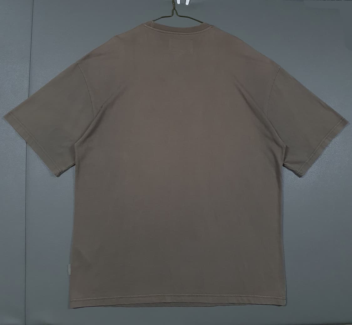실측 XL 본투윈 블러 B 빅로고 오버핏 반팔 티셔츠 카키 브라운 1 상품이미지9