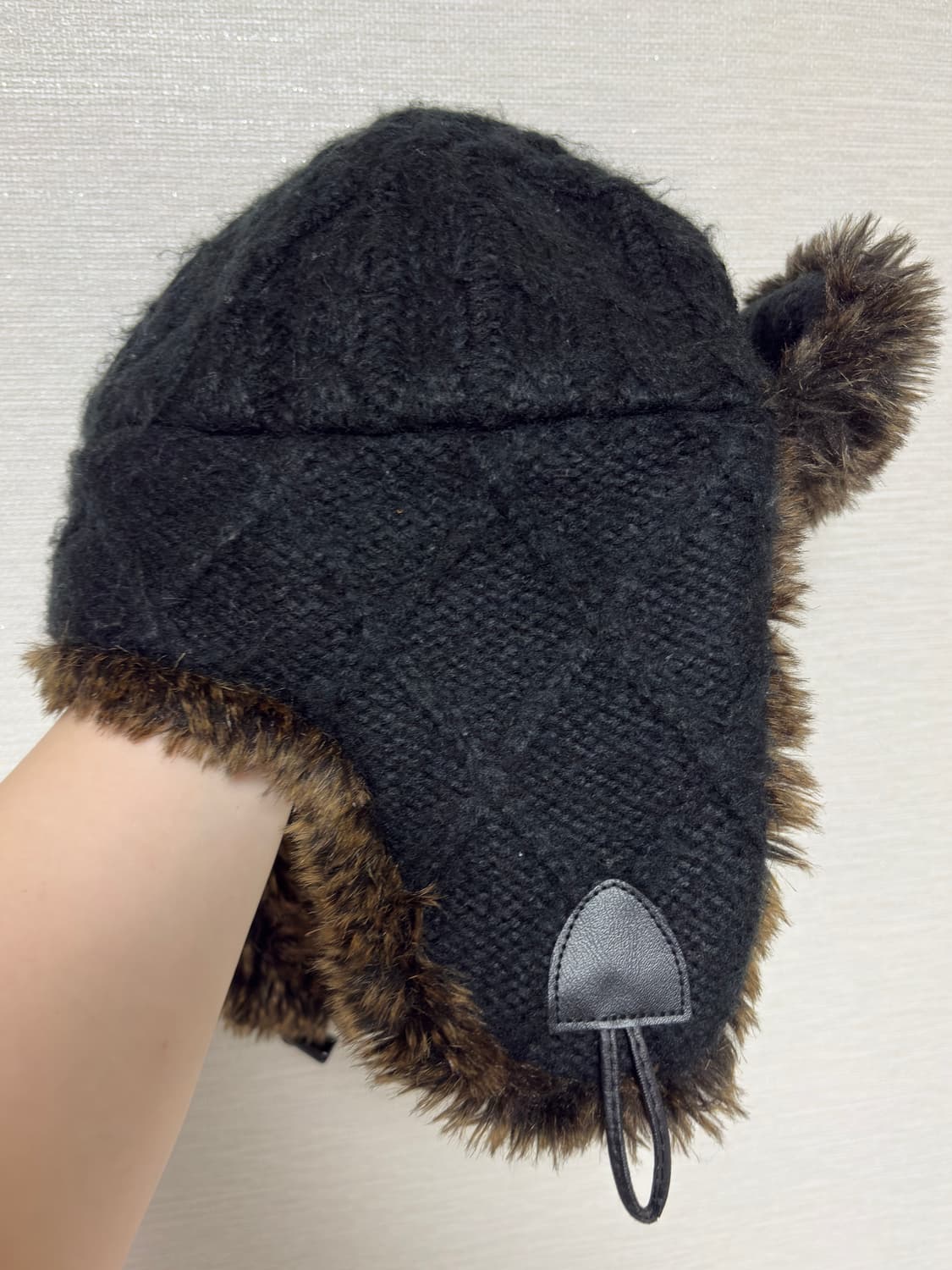 블랙니트 군밤모자 트루퍼햇 상품이미지2