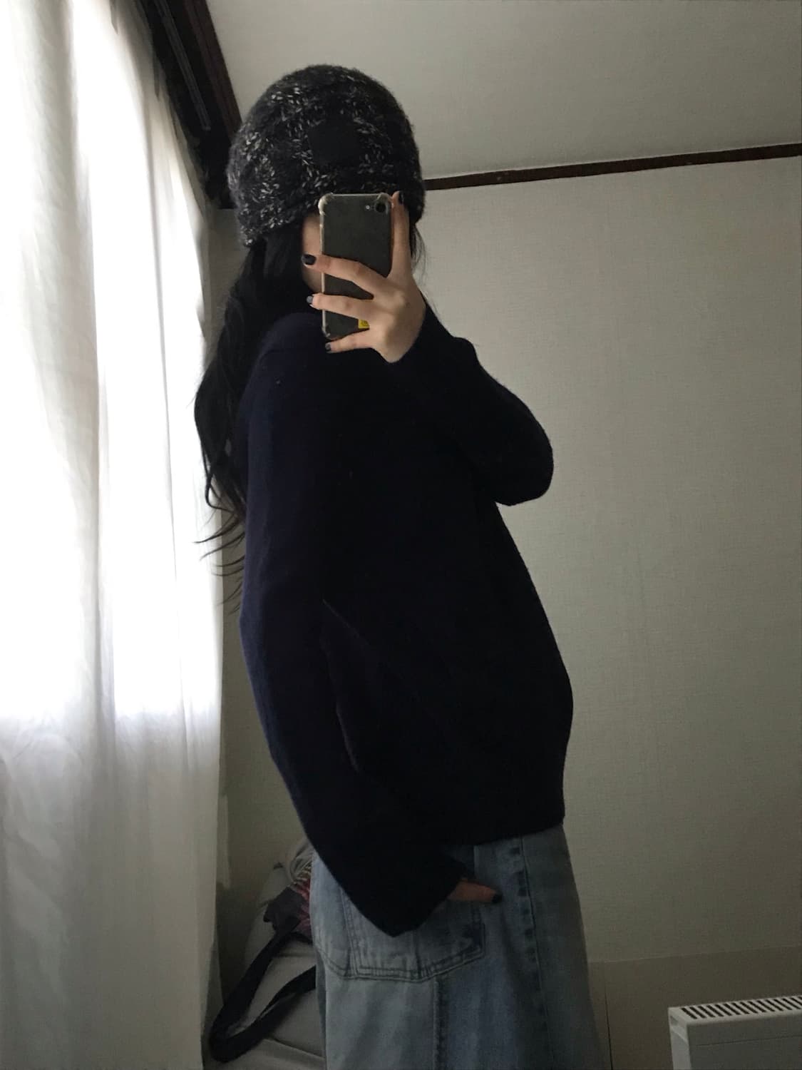 폴로 네이비 니트집업 상품이미지4